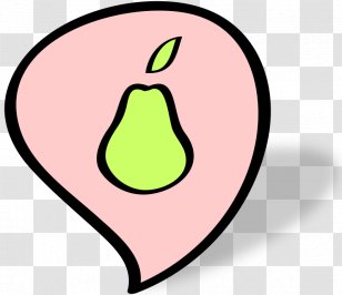 Pear Food Clip Art - Nose - Ink Clipart Transparent PNG