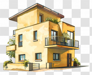 Real Estate House - Modern Urban House Transparent PNG