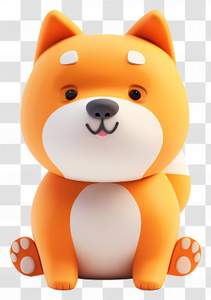 Shiba - Cute Orange Dog Transparent PNG