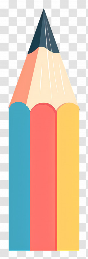 Pencil - Colorful Pencil Illustration Transparent PNG