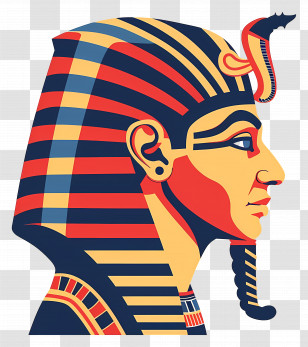 Pharaoh Illustration - Ancient Egyptian Pharaoh Illustration Transparent PNG