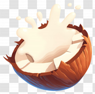 Coconut Milk Splash - Coconut Milk Splash Transparent PNG
