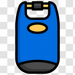 Waterproof Bag - Blue Water Bottle Illustration For Hydration Transparent PNG