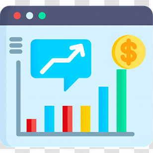 Financial Growth Chart - Financial Growth Chart Icon Transparent PNG
