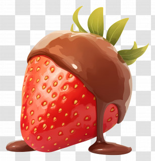 Chocolate Covered Strawberries - Chocolate Covered Strawberry Transparent PNG