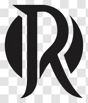 R Logo - Stylized JR Monogram Logo Transparent PNG