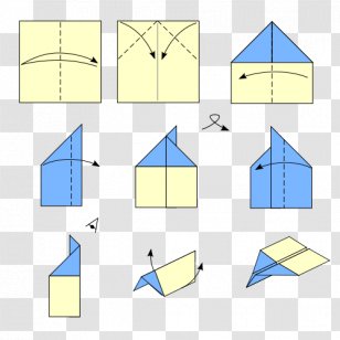 Airplane Paper Plane Action Origami - Folding Transparent PNG