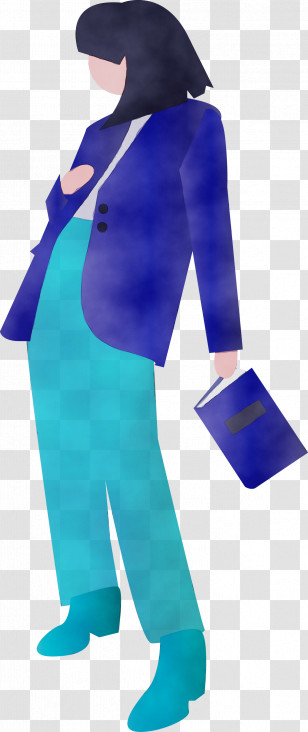 Blue Cobalt Blue Clothing Electric Blue Turquoise Transparent PNG