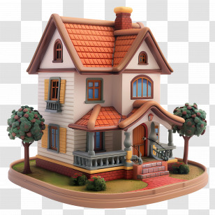 Real Estate House - Cute Small Cottage Illustration Transparent PNG