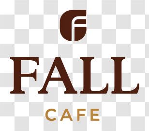 Fall Cafe Logo - Fall Cafe Elegant Logo Transparent PNG