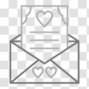 Invitation Letter - Romantic Love Letter Envelope Icon Transparent PNG