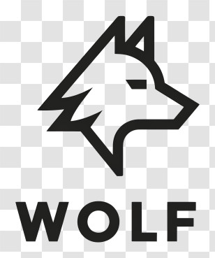 Wolf Logo - Minimal Wolf Head Logo Transparent PNG
