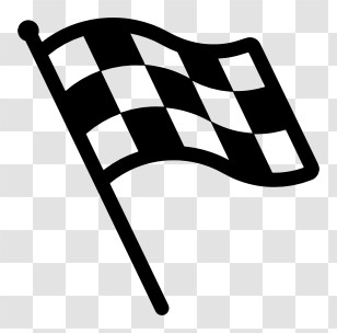Racing Flags - Checkered Racing Flag Icon Transparent PNG