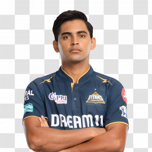 Gujarat Titans - Person In Sports Jersey Portrait Transparent PNG