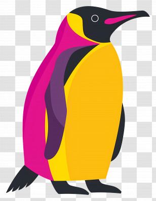 Penguin - Abstract Geometric Penguin Illustration Transparent PNG
