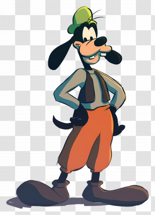 Goofy - Goofy Cartoon Dog Character In Costume Transparent PNG