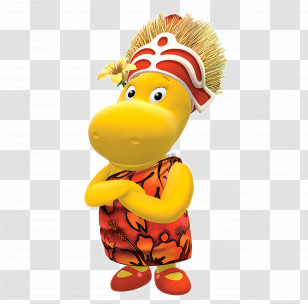 Backyardigans - Yellow Cartoon Character In Costume Transparent PNG
