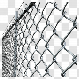 Wire Fence - Steel Chain Link Fence For Security And Boundaries Transparent PNG