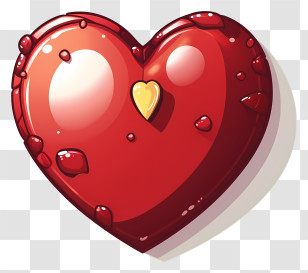 Heart - Red Heart Cartoon Icon For Love Transparent PNG