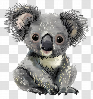 Koala - Cute Koala Illustration Transparent PNG