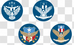 Bald Eagle Logo Emblem - Crest - Vector Illustration Cartoon Falcon Transparent PNG