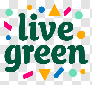 Live Green - Live Green Colorful Logo Transparent PNG