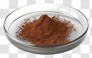Cinnamon Powder - Brown Powder In Glass Dish Transparent PNG