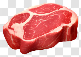 Steak - Raw Thick Steak Meat Transparent PNG