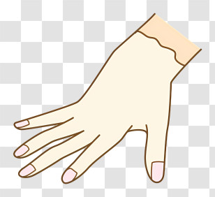 Cartoon - Illustration Of A Hand Transparent PNG