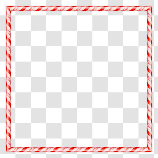 Christmas Candy Cane - Candy Cane Border For Festive Designs Transparent PNG