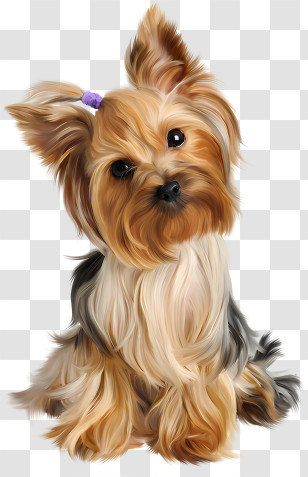 Dog - Yorkshire Terrier Dog Illustration Transparent PNG