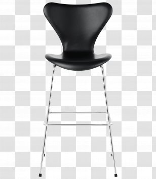 Model 3107 Chair Bar Stool Fritz Hansen Upholstery - Arne Jacobsen Transparent PNG