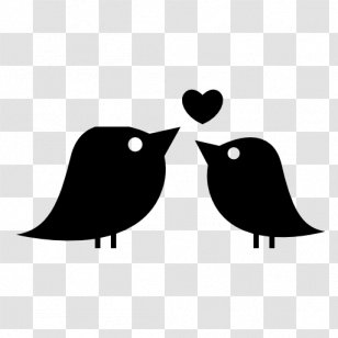 Lovebird Heart - Bird - Love Birds Transparent PNG