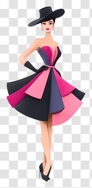 Fashion Model - Elegant Fashion Model Transparent PNG