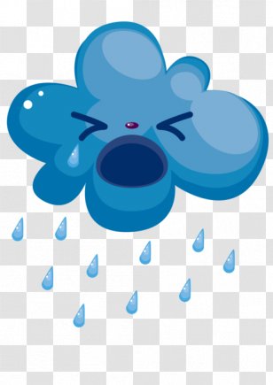 Rain Cloud Weather - Blue Transparent PNG