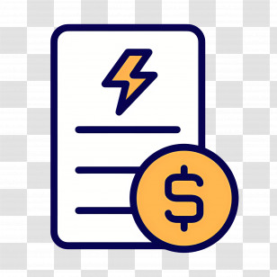 Dollar Bill - Electric Bill With Dollar Sign Transparent PNG