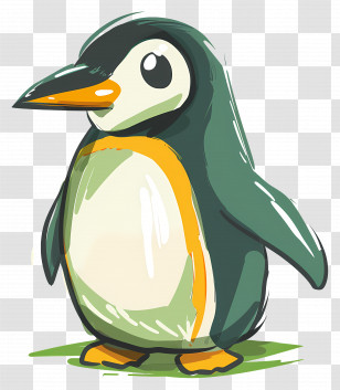 Penguin - Cute Cartoon Penguin Transparent PNG