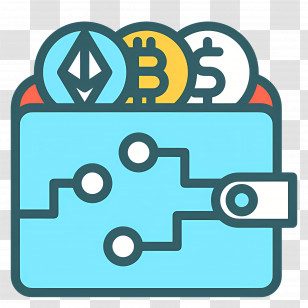 Cryptocurrency - Crypto Wallet With Digital Coins Transparent PNG
