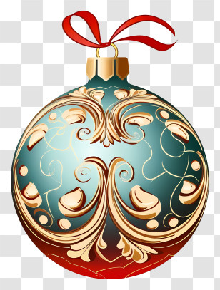 Blue Ornament - Decorative Christmas Ornament Ball Transparent PNG