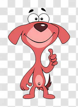 Pakdam Pakdai - Cartoon Dog Giving Thumbs Up Transparent PNG