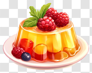Gelatin Dessert - Fruit Jelly Dessert Transparent PNG