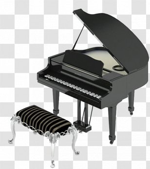 3D Computer Graphics Piano Modeling Download - Black Transparent PNG
