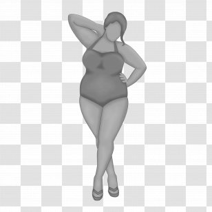 Shoulder Figurine White - Trunk - Hair Silhouette Transparent PNG