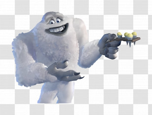 Monsters - Yeti Cartoon With Snow Transparent PNG