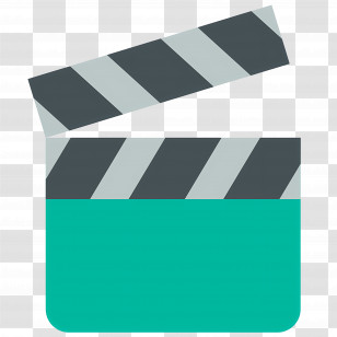 Clapper Board Emoji - Film Clapperboard For Movie Production Transparent PNG