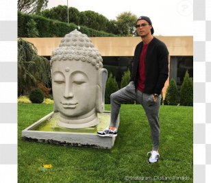 Cristiano Ronaldo Real Madrid C.F. Buddhism Buddharupa Football Player - Lawn Transparent PNG