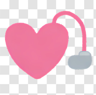 Icon - Heart With Stethoscope Cartoon Transparent PNG
