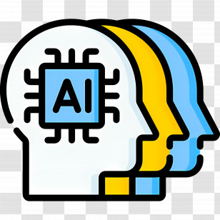Artificial Intelligence - AI Head Illustration For Technology Concept Transparent PNG