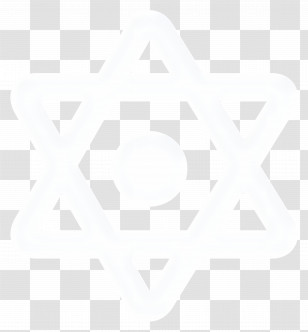Dotted Six Pointed Star Emoji - White Star Of David Symbol Transparent PNG