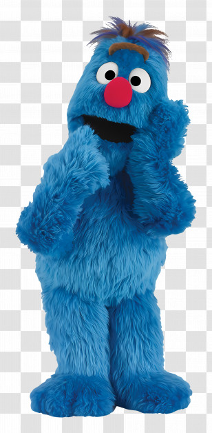 Galli Galli Sim Sim - Blue Furry Monster Character Transparent PNG